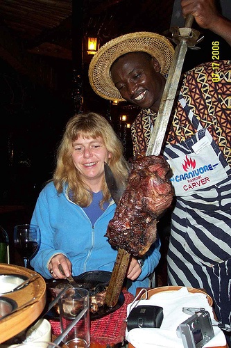 Nairobis famous Carnivore Restaurant